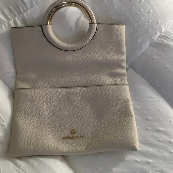 Michael Kors Ivory Clutch with Gold Accent - Picture 2 of 3